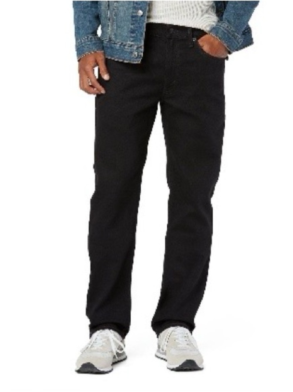 Levi’s Strauss Signature Men’s Black Straight Leg Jeans W29 L30 5-Pocket Denim
